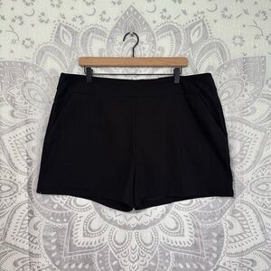 Nwt Walmart Time & And Tru True Millennium 4” Dress Shorts Pull On Black XXL